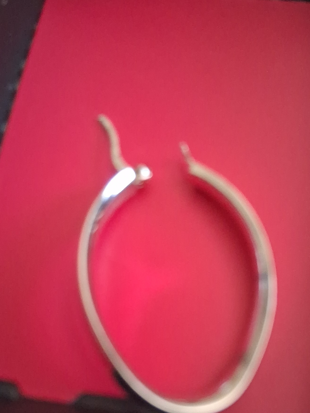 Elegant Gold Hoop Metal Earrings - Picture 7 of 7
